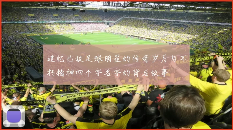 追忆已故足球明星的传奇岁月与不朽精神四个字名字的背后故事