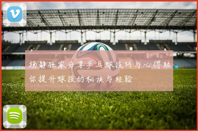 杨静独家分享乒乓球技巧与心得助你提升球技的秘诀与经验