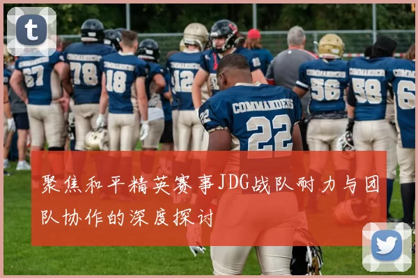 聚焦和平精英赛事JDG战队耐力与团队协作的深度探讨